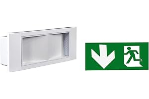 CLICLED Lampada uscita emergenza indicazioni freccia in basso led incasso luce fredda