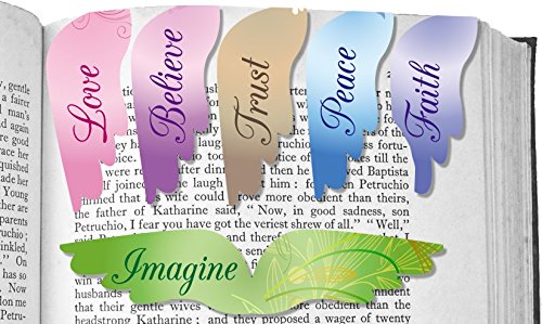 Angelstar 72473 Engel Flügel Magnetische Lesezeichen, 6 Stück, 2–1/2 Zoll