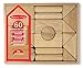Melissa & Doug Standard Unit Building Blocks - Natural Hardwood (60 Pieces)