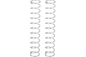 QUARKZMAN Opakowanie 2 sprężyny naciskowe, sprężyny zwojowe ze stali nierdzewnej, średnica drutu 1,6 mm x średnica zewnętrzna 18 mm x długość 100 mm sprężyna naciskowa z końcówką kulkową do rzeźbienia