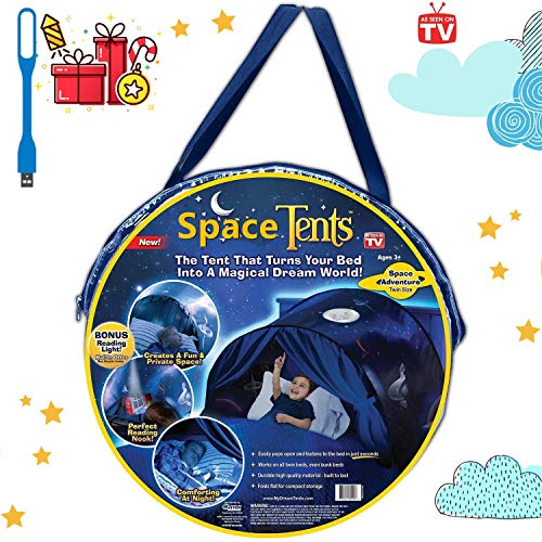 Tents Magical World Tiendas de ensueño nuevas carpas de ensueño populares para los niños para cama infantil dormitorio juguete (Aventura espacial)