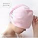 Anself Water Absorbing Absorbent Microfiber Dry Hair Towel Hat Turban Wrap Bathing Shower Cap