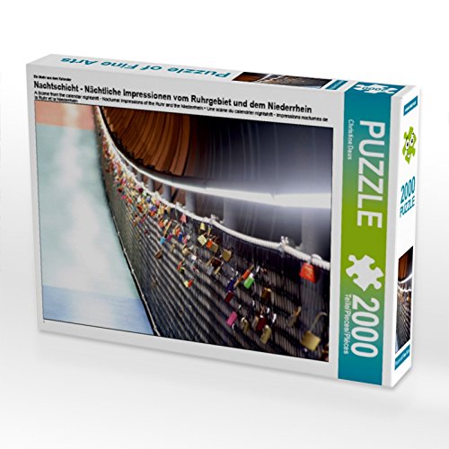 Preisvergleich Produktbild CALVENDO 4059478937420 Nachtschicht-Nächtliche Impressionen vom Ruhrgebiet und dem Niederrhein Foto-Puzzle Bild von Daus Christine, 2000 Teile, Weiß, Lege-Größe 90 x 67 cm