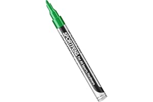 ‎SPRAY.BIKE SPRAY.BIKE - SportPens Acrylstifte - wasserfester Lackstift - 2mm Nylon Spitze - stark deckender Multimarker - Acryl stifte zum malen und individualisieren (Grün)