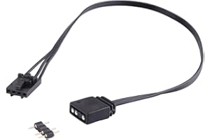 Christol for Corsair RGB To Standard ARGB 4-Pin 5V Adapter Connector RGB Cable 25cm Extension Cord