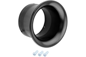Almencla 50mm Luftfitler Ansaugtrichter Ansaugstutzen für Vergaser PWK 24 26 28 30 - Schwarz