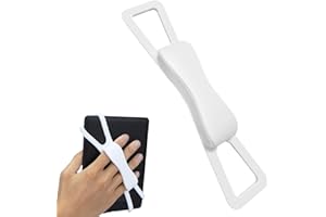 ZhaoCo Antiscivolo Supporto Universale per Cinturino in Silicone per Impugnatura Delle Dita per 6-8" Kindle eReaders Fire Tablet - Kobo/Voyaga/Lenovo/Sony Kindle E-Book Tablet, Bianco
