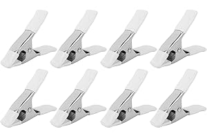 PENITUE 8pcs Dress Clips, 10.6cm/4.17in Durable Dress Tightener Clips Bridal Cinch Clothing Fixed Clamps for Seamstress Mannequin Salespeople Fashion Designers & Photographers