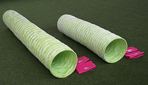 Professional-Agility-Tunnel-Dog-Agility-Pipe-Tunnel-PROFI-2ft--164ft-length-UK-Kennel-Club-conform-incl-2-saddle-bags