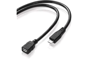 adaptare 40126 1,2 m Kabel Micro-USB 2.0-Stecker + -Buchse Typ B 5-adrige Verlängerung für OTG, MHL