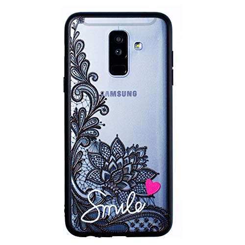 Preisvergleich Produktbild Neo Silikon Hülle [Scratch-Resistant],Kreativ Niedliche Silikon Hülle / Schutzhülle / Cover Soft Ultra Dünn Crystal Clear Transparent Kirstall Gel TPU Protective back für Samsung A6 Plus 2018