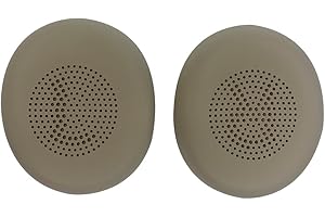 TECINITY Słuchawki nauszne do Jabra Evolve2 65/Elite 45h, nauszniki do Jabra Elite 45h/Evolve2 65, miękka skóra proteinowa (Złoty)