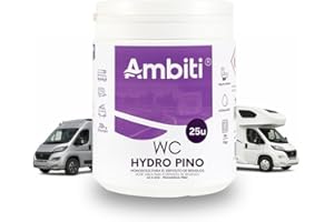 Ambiti | WC Hydro | Pastilles hydrosolubles pour réservoirs de camping-cars, caravanes et vans | Entretien toilettes portables| Odeur de pin (15)