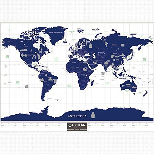 Signstek Travel Map Weltkarte Rubbelweltkarte - 2