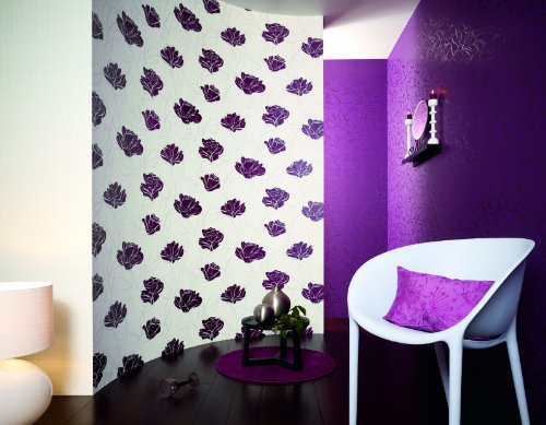 Livingwalls Vliestapete Key to Fairyland Tapete grafisch modern 10,05 m x 0,53 m metallic lila Made in Germany 132024 1320-24 - 3