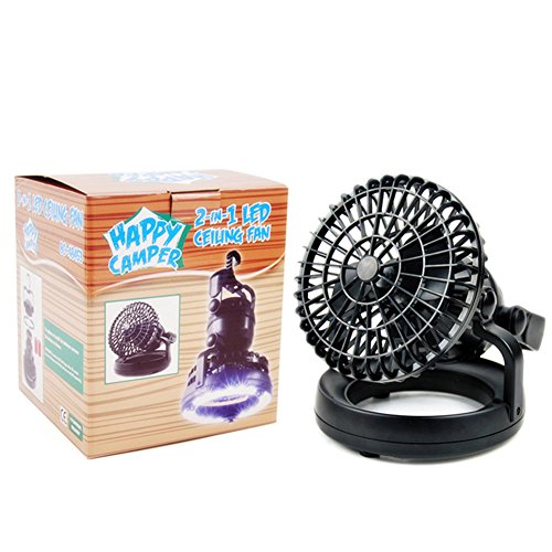 Camping LED Laterne Taschenlampen, 2in1 Fan Lampe Portable LED Camping Laterne mit Deckenventilator 18 LED Taschenlampe Deckenventilator für Outdoor Wandern, Camping, Angeln Ausfälle und Notfälle Zelt - 5