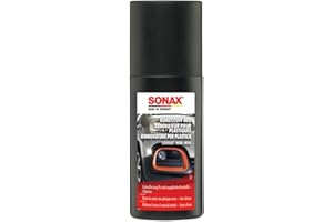 SONAX Rinnovatore plastiche (100ml) ravviva e ripristina il colore delle plastiche negli esterni dell'auto. Con comodo applicatore | Art. 04091000-280