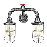 ★ This wall lamp features a distinctive water pipe DIY design that can create a wide range of highly emotional atmospheres and styles including Modern, Retro, Industrial, Antique, Rustic and Steampunk .
