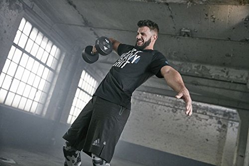 Adidas adwt-11343 Kurzhantel, Schwarz, 10 kg - 3