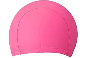 Elenxs Gorro de baño de tela de poliéster sombreros de natación