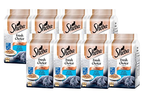 Sheba Sachets pour Chat de la Collection Fresh Choice, 6 x 50 g - Lot de 8 (48 sachets au Total)