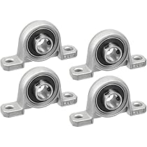 KCNOFNC 4 stuks staande lagers 8 mm binnendiameter, flensbehuizing kogellagers, lagerbok met kogellagers, behuizingsager, lagerbehuizing KCNOFNC 4 stuks staande lagers 8 mm binnendiameter, flensbehuizing kogellagers, lagerbok met kogellagers, behuizingsager, lagerbehuizing