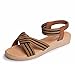 Produktbild Damen Sandalen,Binggong Damen Flache Schuhe Gestreift Böhmen Freizeit Sandalen Peep-Toe Outdoor Schuhe