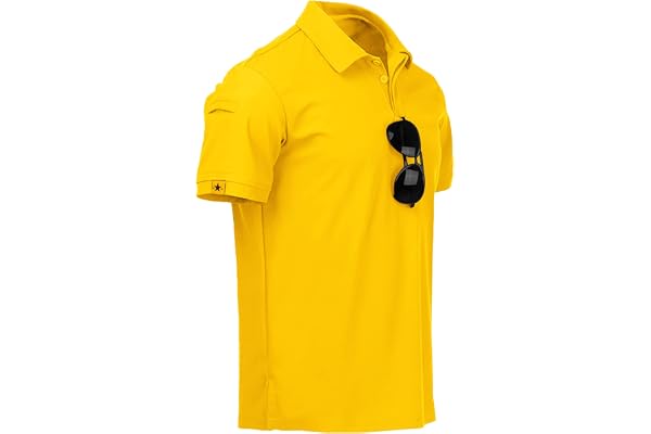 geeksport Polo Homme Manches Courtes Respirant Polo Golf Séchage Léger T-Shirt pour Outdoor Sport d'été M-3XL