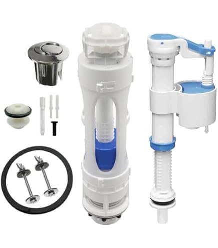 Bouton Poussoir Double Chasse D'eau WC - Chromé Multicolore - Compatible 822044001 / AH0001700R