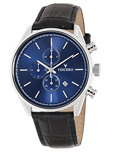 chrono-s Class blau Armbanduhr mit italienischem Marmor CaseBack