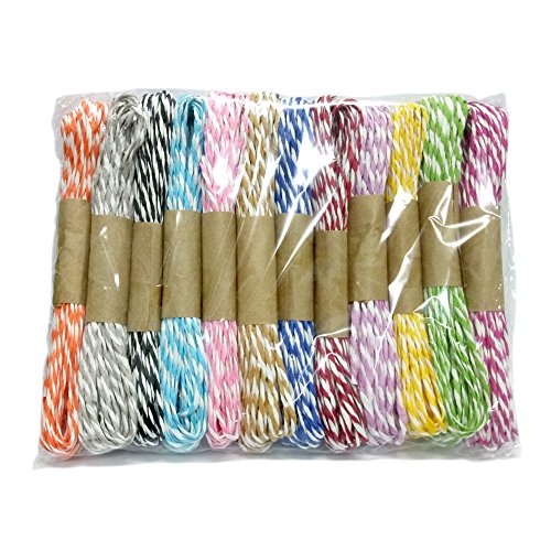 G2PLUS 12 Farben von Papier Strings Bastelschnur Dekokordel Schnur für DIY Kunstgewerbe - 4