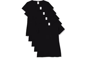 Fruit of the Loom Valueweight 5 Pack, T-Shirt Donna