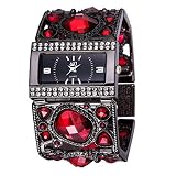 SW Watches ASJ Marke Damen Armbanduhren Frauen Luxus Gold Mode Lässig Uhr Diamant Kleid Quarz-Armbanduhr(SCHWARZ, Gold, Silber),Black