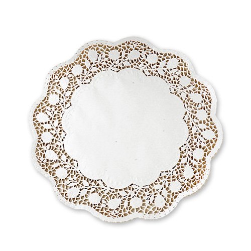 Preisvergleich Produktbild 100 Stk. Tortenspitzen, weiss, 40cm