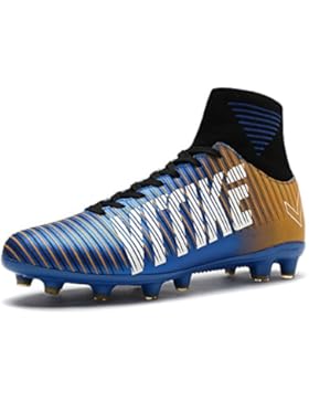 ASHION Kinder Jugendliche Fußballschuhe AG Spike Microfaser Cleats Beruf Athletics High Top