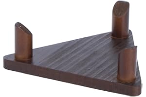 No Huddle Ballhalter aus Holz im Dreieck-Design für American Football, Fussball, Basketball - Ballständer Ballhalterung Ball Halter Ständer American Football Basketball Fußball Dreieck-Design