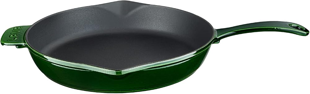 Lava Metal Premium Serisi - Döküm Kızartma Tavası, Yuvarlak, 28 cm, Majolik Yeşil