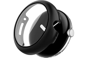 Sichy Case with Screen Protector for Google Pixel Watch 3/2/1 41mm, Full Coverage Premium PC Hard Thin Cover Scratch Resistant Protective Screen Cover Case compatible with Google Pixel Watch, Black