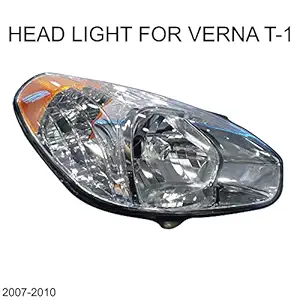 IMP HEAD LAMP HYUNDAI VERNA T-1 RIGHT SIDE 2007-2010 | DRL LIGHT FOR CAR HEADLIGHT | HEADLIGHT FOR ALL CAR | CAR HEADLIGHT DRL RUNNING LIGHT | SUPER BRIGHT HEADLIGHTS | EXTERIOR HEADLIGHT BULB