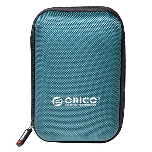 ORICO Festplattentasche Schutztasche Schutzbox für 2,5 Zoll externe tragbare Festplatten Western Digital WD Seagate Toshiba Samsung Intenso (2.5", Blau)