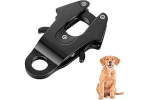 DEMON KILLER Moschettoni per il collare del cane, Moschettoni con Giunto Girevole per Collare Cani Ferro Cavallo, adatti anche per guinzaglio e corda Paracord