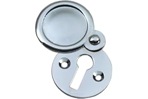 Dzina Victorian Escutcheon Covered 32mm Satin Chrome Pack of 1