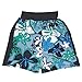Splash About Kids Surfer Style UV Sun Protection Board Shorts - Green Hibiscus, 1-2 Years