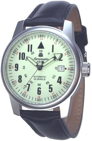 Aeromatic 1912 A1417 – Clock, Borrego Black Leather Strap