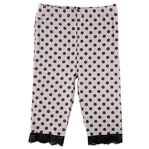 Luvable Friends Baby Girls Cotton Leggings (0-3 Months, Grey)