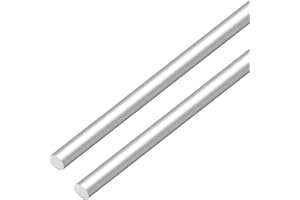 VictorsHome 12mm x 300mm Aluminum Rods, Round Solid Shaft Lathe Bar for DIY Crafts RC Aircraft Model Car 2pcs