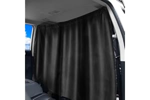 QICSTELAR Car Divider Curtains Two Piece Design Car Seat Partition Curtains Removable Blackout Van Privacy Curtains for Car Privacy Protection
