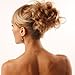 Scrunchy Scrunchie Bun Updo Hairpiece Hair Ribbon Ponytail Extensions brown Curly or Messy