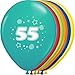 Produktbild Luftballons "Zahl - 55" Ø 30 cm 10 Stück - partydiscount24®