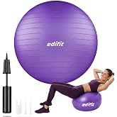 Pilates Ball, 55, 65 and 75 cm, Home Exercise, Includes Pump, Fitball, Pregnant, Yoga Accessories, Various Sizes
